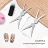 image:imageJODSONE 165ml Cat Eye Gel Nail Polish Silver Glitter Magnetic Reflective Translucent Need U V CuringFrench Cat Eye Magnet