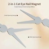 image:imageJODSONE 165ml Cat Eye Gel Nail Polish Silver Glitter Magnetic Reflective Translucent Need U V CuringFrench Cat Eye Magnet