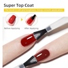 image:imageJODSONE 2 Bottles 18ml Top Coat Base Coat Gel Polish Set Compatible for Nail Salon Bright Surface Girl Gift and At Home DIY Need U V Lamp Curing18MLT1