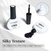 image:imageJODSONE 2Pcs Gel Nail Polish Set 10ml Black and White Gel PolishSoak Off LED U V Nail Gel Manicure All Seasons Gel Polish NailB01B02
