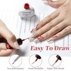 image:imageJODSONE 2Pcs Gel Nail Polish Set 10ml Black and White Gel PolishSoak Off LED U V Nail Gel Manicure All Seasons Gel Polish NailLB03