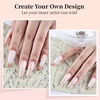 image:imageJODSONE 2Pcs Gel Nail Polish Set 10ml Black and White Gel PolishSoak Off LED U V Nail Gel Manicure All Seasons Gel Polish NailLB04
