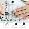 image:imageJODSONE 2Pcs Gel Nail Polish Set 10ml Black and White Gel PolishSoak Off LED U V Nail Gel Manicure All Seasons Gel Polish NailLB13