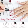 image:imageJODSONE 2Pcs Gel Nail Polish Set 10ml Black and White Gel PolishSoak Off LED U V Nail Gel Manicure All Seasons Gel Polish NailLB22