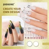 image:imageJODSONE 2pcs Metallic Nail Art Gel Liner Gold Mirror Chrome and Silvery 3D Effect Gel Nail Polish Thin Brush Metal Painted DIY at Home Salon Quality Gift for WomenGold  Sliver