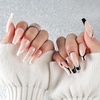 image:imageJODSONE 2pcs Metallic Nail Art Gel Liner Gold Mirror Chrome and Silvery 3D Effect Gel Nail Polish Thin Brush Metal Painted DIY at Home Salon Quality Gift for WomenWhite  Black
