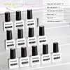 image:imageJODSONE Candy Jelly Gel Nail Polish Set 9 Colors Pink Purple Yellow Blue Green with Base Coat and Top Coat Sweet Dreamy Suitable for all Seasons