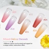 image:imageJODSONE Cushion Ombre Patting Gel Polish Kit 6 PCS Pink Blue Green for French Manicure DIY Nail Art with Soft Nail Sponges and Grabbing Pen Design Nail Art at Home6ColorPPG4