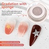 image:imageJODSONE Cushion Ombre Patting Gel Polish Kit 6 PCS Pink Blue Green for French Manicure DIY Nail Art with Soft Nail Sponges and Grabbing Pen Design Nail Art at Home6ColorPPG2
