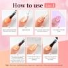 image:imageJODSONE Poke Gel Nail Polish Set 8 Colors with Professional Poke Base Coat Top Coat Wooden Nail Stick for Painting Gel Paint for Nails Art Design for Drawing Letters Patterns Wave Flower