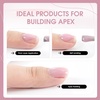 image:imageJODSONE Rubber Base Builder Gel for Nails6 Colors 10ml Rubber Base Gel SetBase Color amp Builder in Onefor Nail ThickeningStrengthenNude Purple Pink Brown