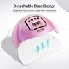image:imageJODSONE U V LED Nail Lamp with Base Coat Top Coat Set Nail Dryer for Gel Polish for Nails with Automatic Sensor amp 4 TimersM002