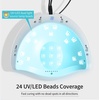 image:imageJODSONE U V LED Nail Lamp with Base Coat Top Coat Set Nail Dryer for Gel Polish for Nails with Automatic Sensor amp 4 TimersM003