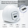 image:imageJODSONE U V LED Nail Lamp with Base Coat Top Coat Set Nail Dryer for Gel Polish for Nails with Automatic Sensor amp 4 TimersM003