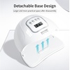 image:imageJODSONE U V LED Nail Lamp with Base Coat Top Coat Set Nail Dryer for Gel Polish for Nails with Automatic Sensor amp 4 TimersM003