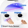 image:imageJODSONE U V LED Nail Lamp with Base Coat Top Coat Set Nail Dryer for Gel Polish for Nails with Automatic Sensor amp 4 TimersM006