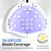 image:imageJODSONE U V LED Nail Lamp with Base Coat Top Coat Set Nail Dryer for Gel Polish for Nails with Automatic Sensor amp 4 TimersM006