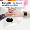 image:imageJODSONE U V LED Nail Lamp with Base Coat Top Coat Set Nail Dryer for Gel Polish for Nails with Automatic Sensor amp 4 TimersM006