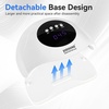 image:imageJODSONE U V LED Nail Lamp with Base Coat Top Coat Set Nail Dryer for Gel Polish for Nails with Automatic Sensor amp 4 TimersM006