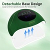 image:imageJODSONE U V LED Nail Lamp with Base Coat Top Coat Set Nail Dryer for Gel Polish for Nails with Automatic Sensor amp 4 TimersM007
