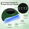 image:imageJODSONE U V LED Nail Lamp with Base Coat Top Coat Set Nail Dryer for Gel Polish for Nails with Automatic Sensor amp 4 TimersM007