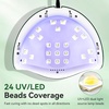image:imageJODSONE U V LED Nail Lamp with Base Coat Top Coat Set Nail Dryer for Gel Polish for Nails with Automatic Sensor amp 4 TimersM007