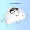 image:imageJODSONE U V LED Nail Lamp with Base Coat Top Coat Set Nail Dryer for Gel Polish for Nails with Automatic Sensor amp 4 TimersM009