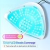 image:imageJODSONE U V LED Nail Lamp with Base Coat Top Coat Set Nail Dryer for Gel Polish for Nails with Automatic Sensor amp 4 TimersM009