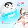 image:imageJODSONE U V LED Nail Lamp with Base Coat Top Coat Set Nail Dryer for Gel Polish for Nails with Automatic Sensor amp 4 TimersM009
