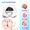 image:imageJODSONE U V LED Nail Lamp with Base Coat Top Coat Set Nail Dryer for Gel Polish for Nails with Automatic Sensor amp 4 TimersM009