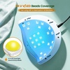 image:imageJODSONE U V LED Nail Lamp with Base Coat Top Coat Set Nail Dryer for Gel Polish for Nails with Automatic Sensor amp 4 TimersM010
