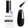image:imageJODSONE 2 Bottles 18ml Top Coat Base Coat Gel Polish Set Compatible for Nail Salon Bright Surface Girl Gift and At Home DIY Need U V Lamp Curing18MLT1