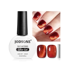 image:imageJODSONE 10ml Gel Nail Polish Cat Eye Red Gel Polish with Magnet Soak Off U V Lamp Deep Red Polish Nail Art Manicure Salon DIY Home