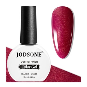 image:imageJODSONE 10ml Glitter Gel Nail Polish Glitter Red Gel Polish Deep Red All Seasons Neutral Soak Off U V Lamp Nail Art Design Manicure Salon DIY Home10MLGlitterB1004