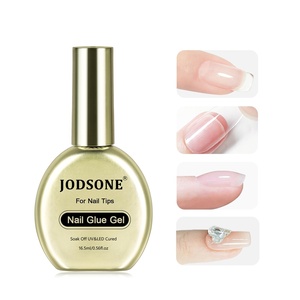 image:imageJODSONE 15ml Nail Glue Gel 4 in 1 for Nail Tips Long Lasting Extension Glue for Clear Nail Tips and Clear Press on Nails Nail Repair Treatment Salon Art DIY at Home Need U V Light Cured1pcs165mlgold nail glue