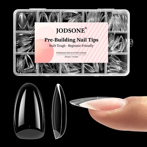 image:imageJODSONE 15ml Nail Glue Gel 4 in 1 for Nail Tips Long Lasting Extension Glue for Clear Nail Tips and Clear Press on Nails Nail Repair Treatment Salon Art DIY at Home Need U V Light CuredOval Round Nail Tips