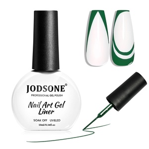 image:imageJODSONE 2Pcs Gel Nail Polish Set 10ml Black and White Gel PolishSoak Off LED U V Nail Gel Manicure All Seasons Gel Polish NailLB13