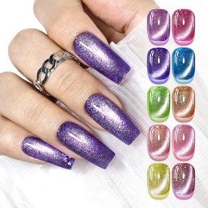 image:imageJODSONE Cat Eye Gel Nail Polish Set 10 Colors with Base Coat and Top Coat Magnetic Stick DIY Nail Art at Home10ColorCE1