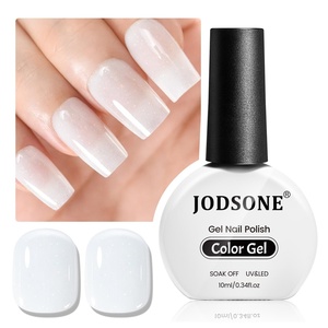 image:imageJODSONE Gel Nail Polish Pure White Glitter Pure White Gel Polish 10ml Nail Art Design Manicure Salon DIY Home All Seasons Neutral Soak Off U V Lamp