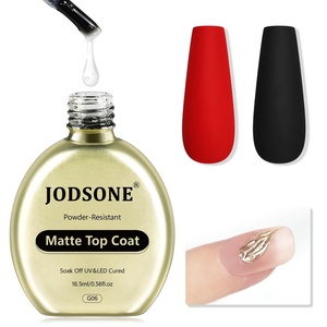 image:imageJODSONE Matte Gel Top Coat  165ml PowderResistant No Wipe Gel Top Coat for Chrome Powder Nail Art Smooth Matte Finish U V Curing RequiredG06