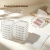 image:imageJODSONE 14Pcs Press on Nail Packaging Box with 30Pcs Adhesive Double Sided Tape Press on Nails Packaging Fake Nail Storage Case for Fake Nail Storage Nail Display Nail SalonClear