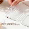 image:imageJODSONE 14Pcs Press on Nail Packaging Box with 30Pcs Adhesive Double Sided Tape Press on Nails Packaging Fake Nail Storage Case for Fake Nail Storage Nail Display Nail SalonClear