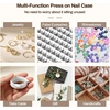 image:imageJODSONE 14Pcs Press on Nail Packaging Box with 30Pcs Adhesive Double Sided Tape Press on Nails Packaging Fake Nail Storage Case for Fake Nail Storage Nail Display Nail SalonClear