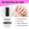 image:imageJODSONE 165ml Nail Glue Gel Clear and LongLasting Requires a Manicure Lamp to Cure for Attaching False Nails Repairing Broken Nails and Securing Decorations165ml Clear 2Pack