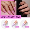 image:imageJODSONE 165ml Nail Glue Gel Clear and LongLasting Requires a Manicure Lamp to Cure for Attaching False Nails Repairing Broken Nails and Securing Decorations165ml Clear 2Pack