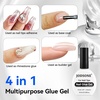 image:imageJODSONE 165ml Nail Glue Gel Clear and LongLasting Requires a Manicure Lamp to Cure for Attaching False Nails Repairing Broken Nails and Securing Decorations165ml Clear