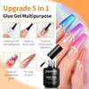 image:imageJODSONE 165ml Nail Glue Gel Clear and LongLasting Requires a Manicure Lamp to Cure for Attaching False Nails Repairing Broken Nails and Securing Decorations2pcs15mlnail glue