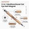 image:imageJODSONE 3in1 Cat Eye Magnet Nail Art ToolPink Gold Cylindrical amp Round Ball Nail Magnet Pens MultiEffect Magnets for Cat Eye Gel Polish DIY at Home SalonMagnet Only No Gel IncludedBrown