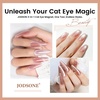 image:imageJODSONE 3in1 Cat Eye Magnet Nail Art ToolPink Gold Cylindrical amp Round Ball Nail Magnet Pens MultiEffect Magnets for Cat Eye Gel Polish DIY at Home SalonMagnet Only No Gel IncludedBrown