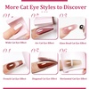 image:imageJODSONE 3in1 Cat Eye Magnet Nail Art ToolPink Gold Cylindrical amp Round Ball Nail Magnet Pens MultiEffect Magnets for Cat Eye Gel Polish DIY at Home SalonMagnet Only No Gel IncludedCTU2